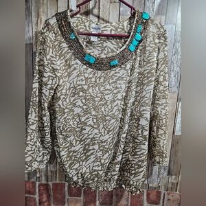 sheer Chicos ladies top